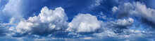 Panorama Of The Blue Sky With Clouds