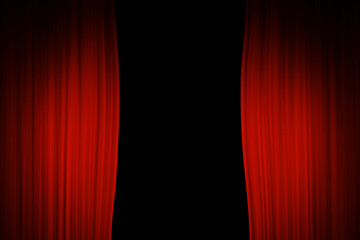  Red stage curtain background