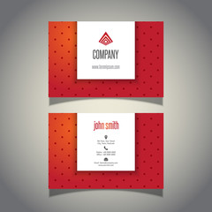 Wall Mural - Polka dot business card