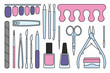 Manicure tools Icons