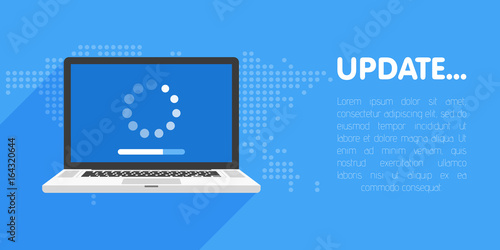 Fotografía System software update and upgrade concept