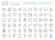 © M.Style - Set of Line icons of natural history