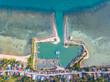 © Glebstock - koh Phangan island, Thailand,aerial view from the drone over Baan Kai pier