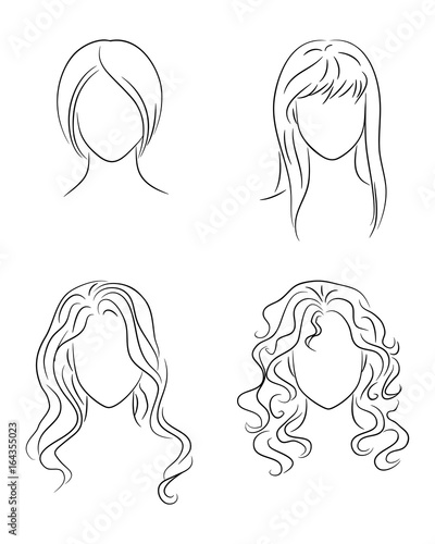 Zhenskaya Pricheska Vektor Buy This Stock Vector And Explore Similar Vectors At Adobe Stock Adobe Stock