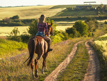 Woman Ride Horse