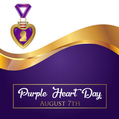 Purple Heart Appreciation Day background