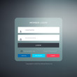 © starlineart - elegant login ui template form design with blurred background