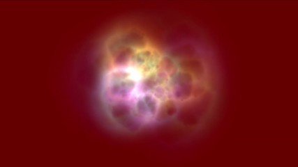 Wall Mural - 4k Abstract nebula galaxy energy magnetic pulse in fireworks particles space.