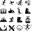 Ski Area Icons - Black Series