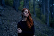 © SHOTPRIME STUDIO - Beautiful young woman in a black dress in the forest