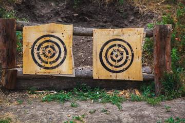 Wall Mural - Targets at the shooting range