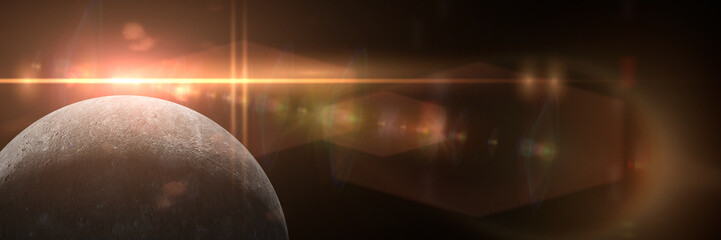 Wall Mural - planet mercury and the sun