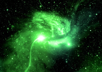 galaxy in a free space