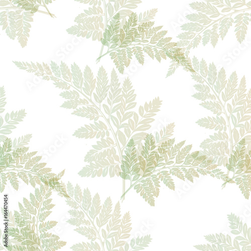 Foto-Gardine - Seamless pattern with fern leaves (von viktoria)