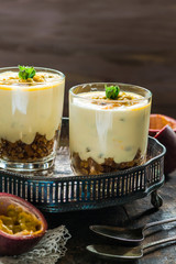 Sticker - Passion fruit cheesecake dessert pots