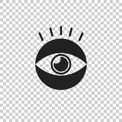 Wall Mural - Simple eye icon vector. Eyesight pictogram in flat style.