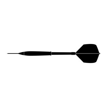 dart arrow black icon .