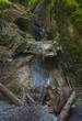 Mountain waterfall in Slovak Paradise