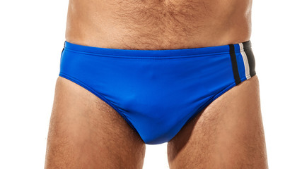 Closeup of man in swimwear