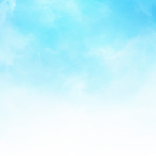 White Cloud Detail In Blue Sky Vector Illustration Background Copy Space