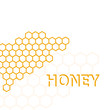 © Smart Future - Geometric pattern with honeycomb.