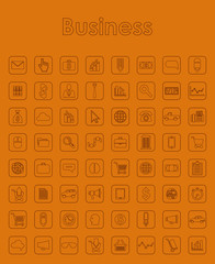 Wall Mural - Set of business simple icons