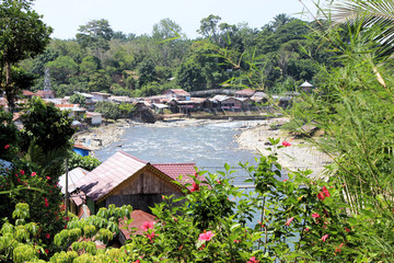 Blick auf Bukit Lawang, Sumatra