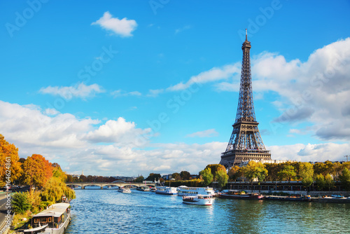Plakat Pejzaż Paryż z wieży Eiffla