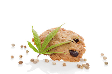 Wall Mural - Marijuana space cookie