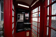 Inside red phone box