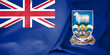 3D Flag of Falkland Islands.