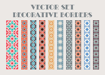 Wall Mural - Vector decorative borders