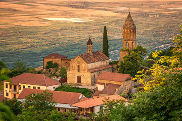 Wall Mural - Old fortifications in sighnaghi the capital of the wine region Kakheti in Georgia caucasus