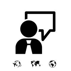 Wall Mural - speaking of people, the chat icon stock vector illustration