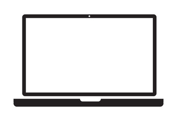 Wall Mural - laptop icon on white background. laptop sign. flat style design. laptop symbol.