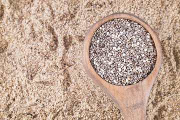 Seeds and chia flour - Salvia hispanica