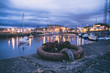 Long exposure shot of Musselburgh's Fisherrow Harbour, near Edinburgh. Scotland, United Kingdom