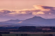 Scottish Highland scenery at sunset (Stirling)