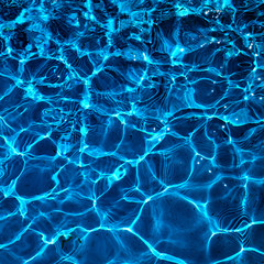 Wall Mural - Water abstract background. blue water ripple background