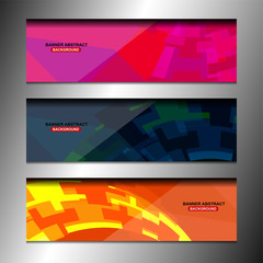 abstract banner design background for website headers, vector illustration