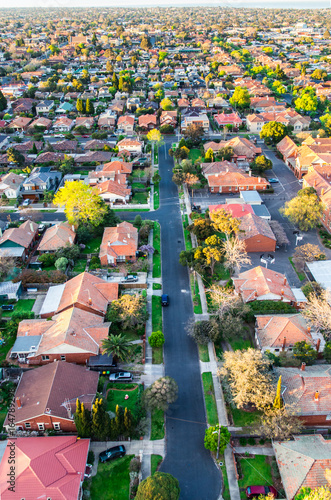 Fotomural Residential homes in a south eastern suburb of Melbourne