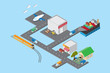 © archonez - logistics and transportation, isometric view