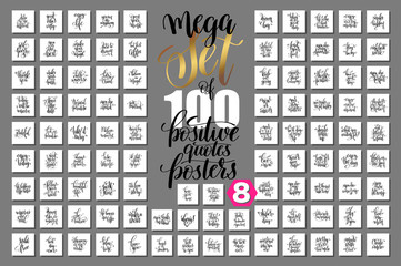 mega set of 100 positive quotes posters, motivational and inspir