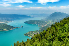 View Of The Annecy Lake In The French Alps