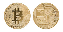 Bitcoin Gold Coin. Cryptocurrency Concept.