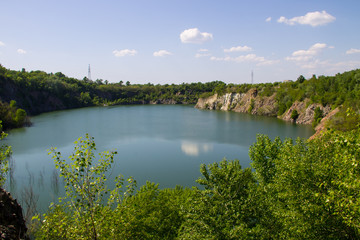 Naklejka na meble Lake at abandoned quarry