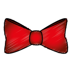 Poster - elegant bowtie isolated icon vector illustration design