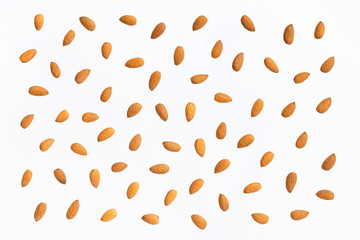 Composition of nuts pattern - almonds