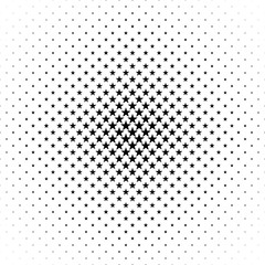 Wall Mural - monochromatic pentagram star pattern - abstract vector background design