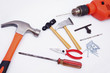 © noorhaswan - Hardware Tool Over White Background